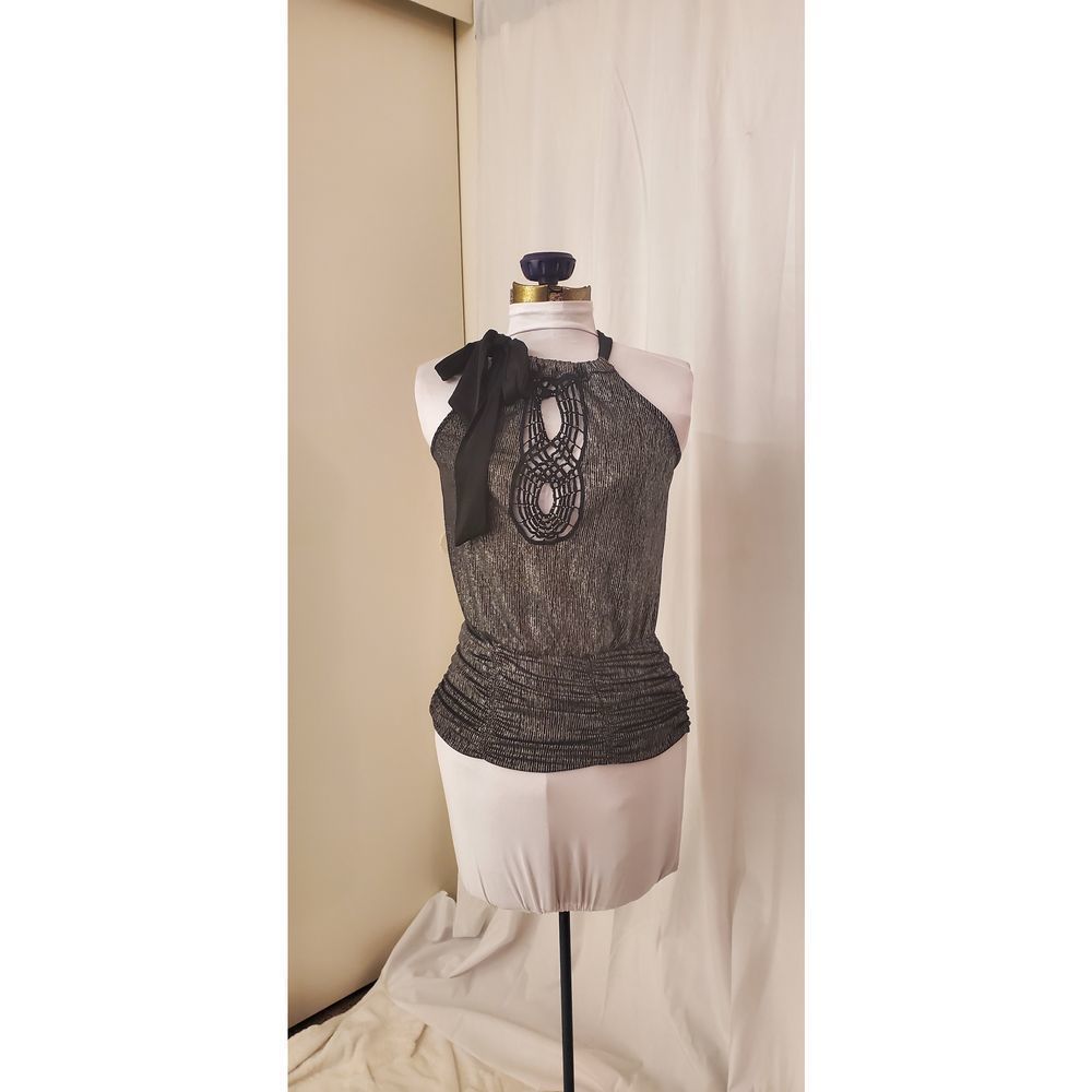 Silver Halterneck Top